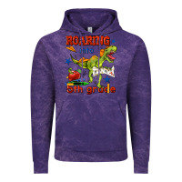Cloud Purple roaring into 5th grade Vintage Hoodie - BundleAndBundleShop