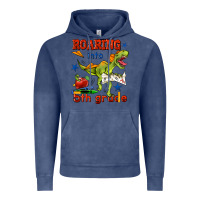Vintage Denim roaring into 5th grade Vintage Hoodie - BundleAndBundleShop