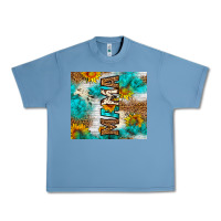 Pebble Blue mama leopard sunflower Urban Heavy Tee - LillyAllenDesigns