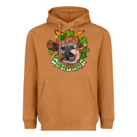 Meerkat St. Patrick's Day cow Heavyweight Hoodie - FaDigitalArtStudio