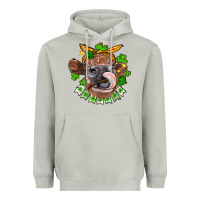 Moon Dust St. Patrick's Day cow Heavyweight Hoodie - FaDigitalArtStudio