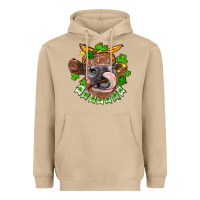 Mushroom St. Patrick's Day cow Heavyweight Hoodie - FaDigitalArtStudio
