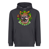 Smoke St. Patrick's Day cow Heavyweight Hoodie - FaDigitalArtStudio