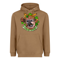 Toasted Coconut St. Patrick's Day cow Heavyweight Hoodie - FaDigitalArtStudio