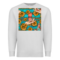 Dove Grey hand cream nail polish remover and sunflowers with leopard and glitter Premium Sweatshirt - BundleAndBundleShop