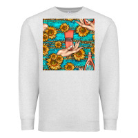 Oatmeal Heather hand cream nail polish remover and sunflowers with leopard and glitter Premium Sweatshirt - BundleAndBundleShop