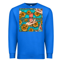True Royal hand cream nail polish remover and sunflowers with leopard and glitter Premium Sweatshirt - BundleAndBundleShop
