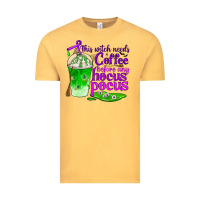 Vintage Mustard this witch needs coffee before any hocus pocus Vintage Tee - BundleAndBundleShop
