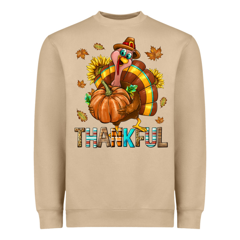 Thankful Turkey Heavyweight Sweatshirt by texasbilliewilder | Teevron