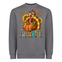 Storm Thankful Turkey Heavyweight Sweatshirt - texasbilliewilder