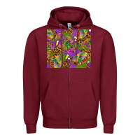 Burgundy Mardi Gras with crabs tumbler Zipper Hoodie - HowdyJamesFarm