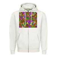 Oatmeal Heather Mardi Gras with crabs tumbler Zipper Hoodie - HowdyJamesFarm