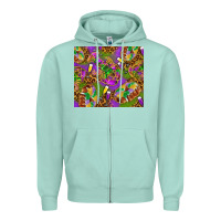 Seafoam Mardi Gras with crabs tumbler Zipper Hoodie - HowdyJamesFarm