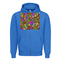 True Royal Mardi Gras with crabs tumbler Zipper Hoodie - HowdyJamesFarm