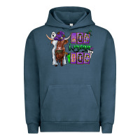 Pigment Midnight Navy Moo I Mean Boo Urban Hoodie - CowhideDigitalArt