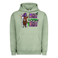 Pigment Oil Green Moo I Mean Boo Urban Hoodie - CowhideDigitalArt