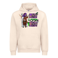 Sandshell Moo I Mean Boo Urban Hoodie - CowhideDigitalArt