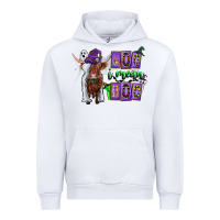 White Moo I Mean Boo Urban Hoodie - CowhideDigitalArt