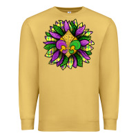 Antique Gold Mardi Gras Sunflower Premium Sweatshirt - BundleAndBundleShop