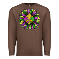 Chestnut Mardi Gras Sunflower Premium Sweatshirt - BundleAndBundleShop