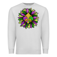 Mardi Gras Sunflower Premium Sweatshirt | Teevron