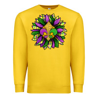 Lemon Mardi Gras Sunflower Premium Sweatshirt - BundleAndBundleShop