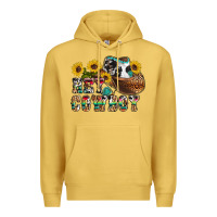 Antique Gold hey cowbow Premium Hoodie - OliviaCreatesArt