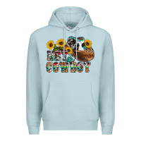 Blue Mist hey cowbow Premium Hoodie - OliviaCreatesArt