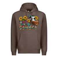 Coffee hey cowbow Premium Hoodie - OliviaCreatesArt