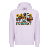 Lilac hey cowbow Premium Hoodie - OliviaCreatesArt