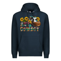Navy hey cowbow Premium Hoodie - OliviaCreatesArt