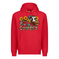 Red hey cowbow Premium Hoodie - OliviaCreatesArt