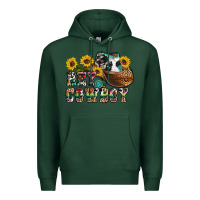Sports Green hey cowbow Premium Hoodie - OliviaCreatesArt