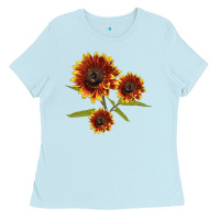 Baby Blue ring o fine sunflower Ladies Tee - LillyAllenDesigns
