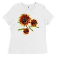 White ring o fine sunflower Ladies Tee - LillyAllenDesigns