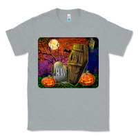 Heather Grey headstone and coffin mousepad Classic Tee - BundleAndBundleShop