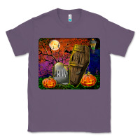 Lavender headstone and coffin mousepad Classic Tee - BundleAndBundleShop