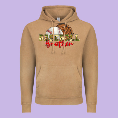 Baseball Brother Vintage Hoodie Designed By Bundleandbundleshop