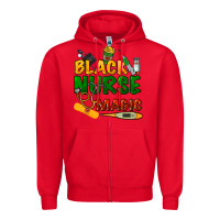 Red Black Nurse magic Zipper Hoodie - HowdyJamesFarm