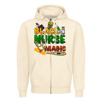 Sandshell Black Nurse magic Zipper Hoodie - HowdyJamesFarm