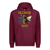 Burgundy blessed to bee called mimi Premium Hoodie - JahusDesignShop