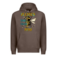 Coffee blessed to bee called mimi Premium Hoodie - JahusDesignShop