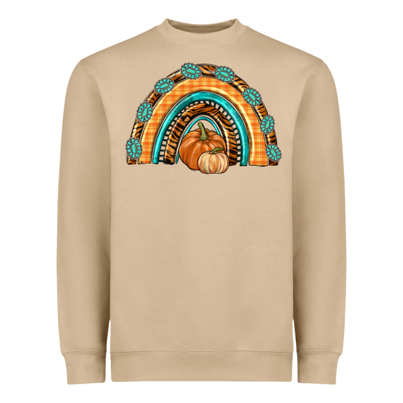 Rainbow Thankful With Gemstone Heavyweight Sweatshirt by texasbilliewilder | Teevron