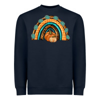 Navy Rainbow Thankful with Gemstone Heavyweight Sweatshirt - texasbilliewilder