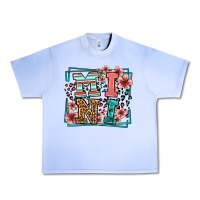 Grape Ice floral leopard frame mini Urban Heavy Tee - LillyAllenDesigns