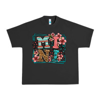 Pigment Black floral leopard frame mini Urban Heavy Tee - LillyAllenDesigns