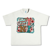 Pistachio floral leopard frame mini Urban Heavy Tee - LillyAllenDesigns