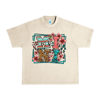 Sandshell floral leopard frame mini Urban Heavy Tee - LillyAllenDesigns