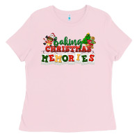 Bubblegum Pink Baking Christmas memories Ladies Tee - NancyCooperArtShop