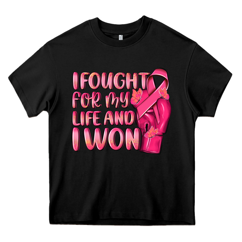 I Fought For My Life And I Won Heavy Core Tee by NancyCooperArtShop | Teevron